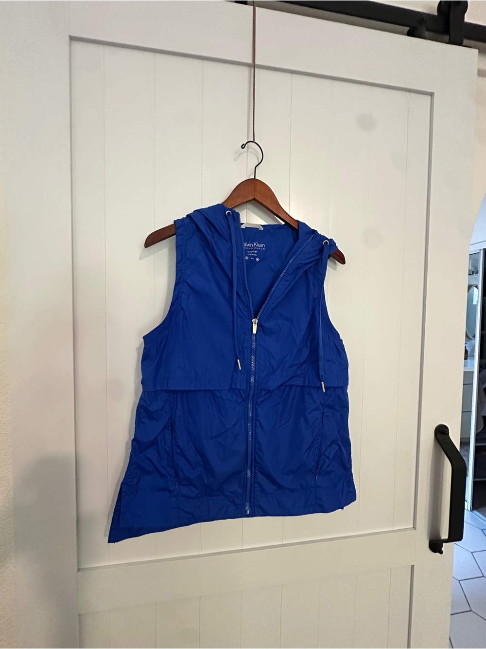 Calvin Klein Girls' Royal Blue Hooded Puffer Vest